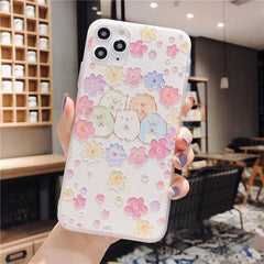 Sumikko gurashi Cute for Coque iPhone 11 pro 7 7plus 8 8plus X XS Max XR phone cases Japan Cartoon Embossed Plastic back cover