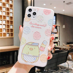 Sumikko gurashi Cute for Coque iPhone 11 pro 7 7plus 8 8plus X XS Max XR phone cases Japan Cartoon Embossed Plastic back cover