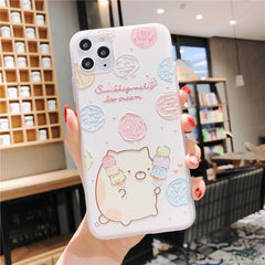 Sumikko gurashi Cute for Coque iPhone 11 pro 7 7plus 8 8plus X XS Max XR phone cases Japan Cartoon Embossed Plastic back cover