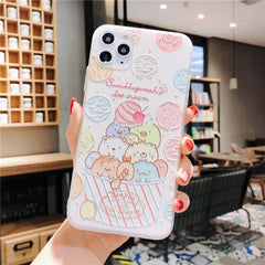 Sumikko gurashi Cute for Coque iPhone 11 pro 7 7plus 8 8plus X XS Max XR phone cases Japan Cartoon Embossed Plastic back cover