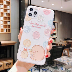 Sumikko gurashi Cute for Coque iPhone 11 pro 7 7plus 8 8plus X XS Max XR phone cases Japan Cartoon Embossed Plastic back cover